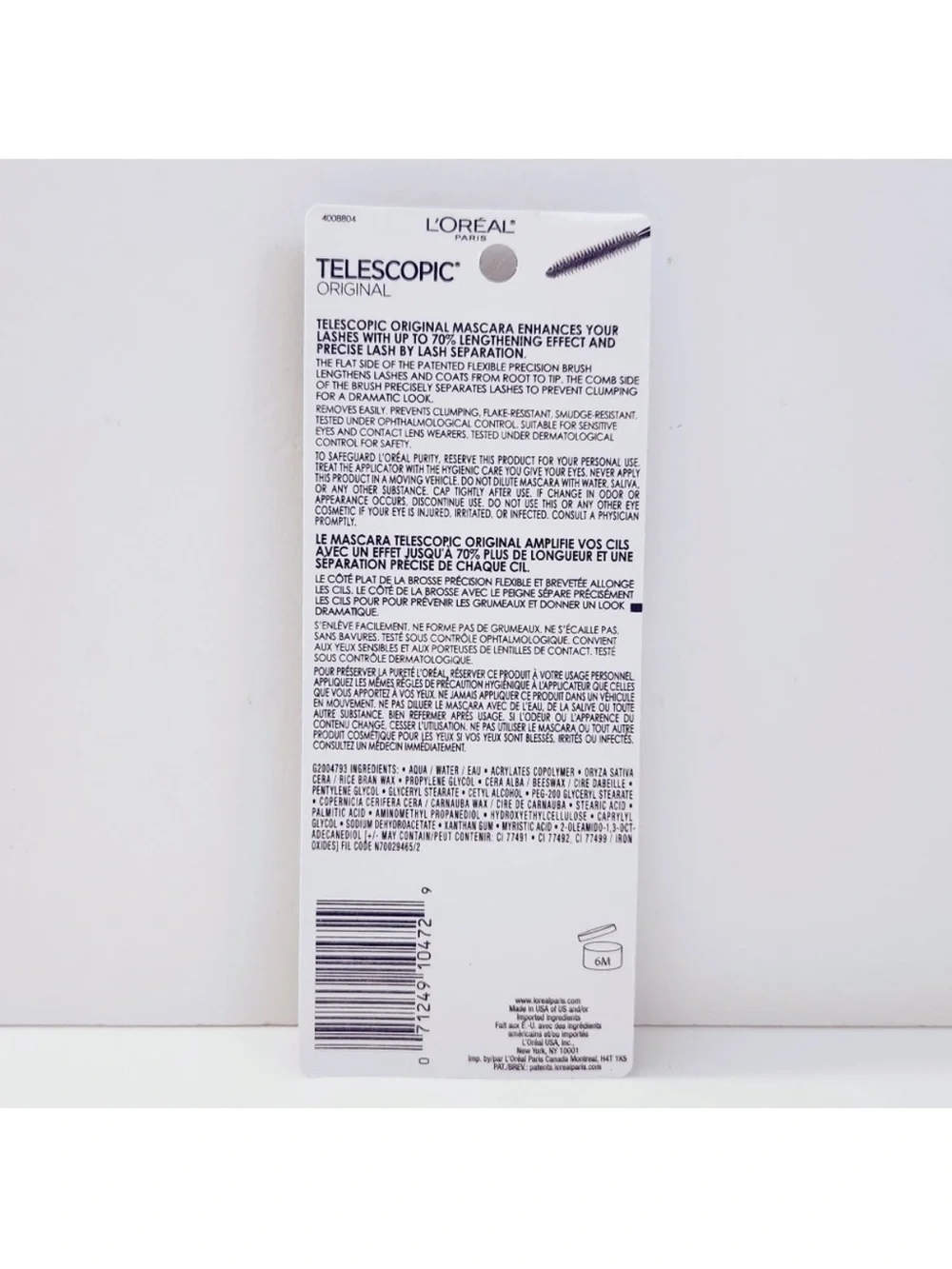 LOreal lengthening mascara